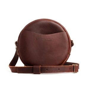 Portland Leather 9” Cirlce Crossbody